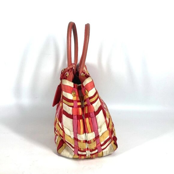 PRADA BN1653 Multicolore Logo braid Shoulder Bag Tote Bag Handbag Shoulder Bag - Picture 4 of 16